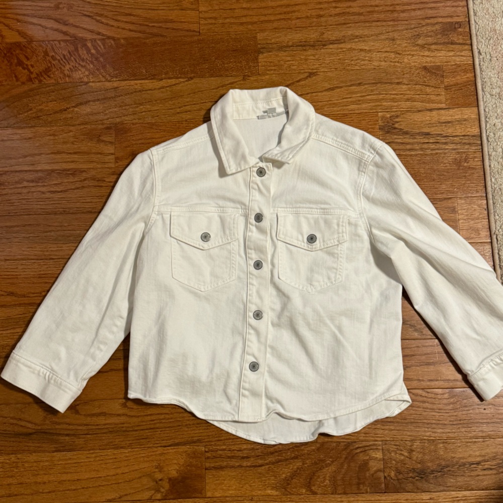 White jean jacket